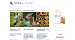 Desktop Screenshot of natural-equine.co.uk