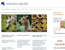 Tablet Screenshot of natural-equine.co.uk